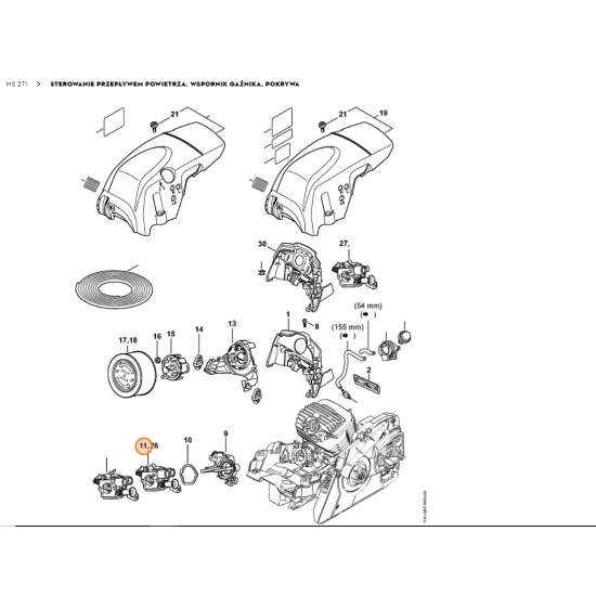 STIHL  Gaźnik C1Q-S246D (1141/11) 1141 120 061