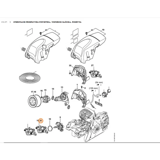 STIHL   Gaźnik C1Q-S252B 1141 120 0616