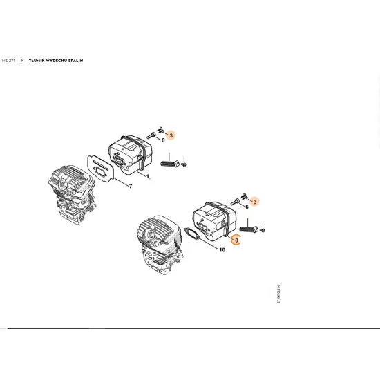 STIHL   Tłumik wydechu spalin 1141 140 0611