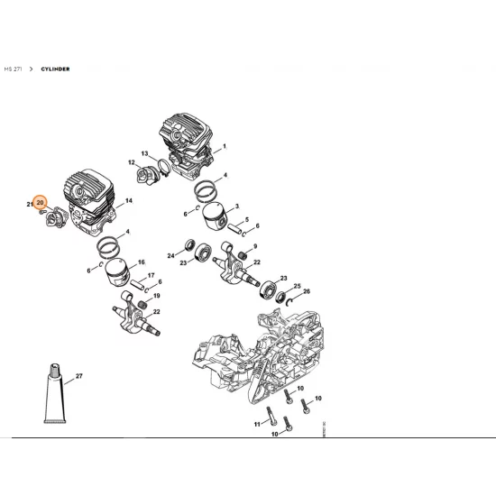 STIHL   Krzywka 1141 140 2500