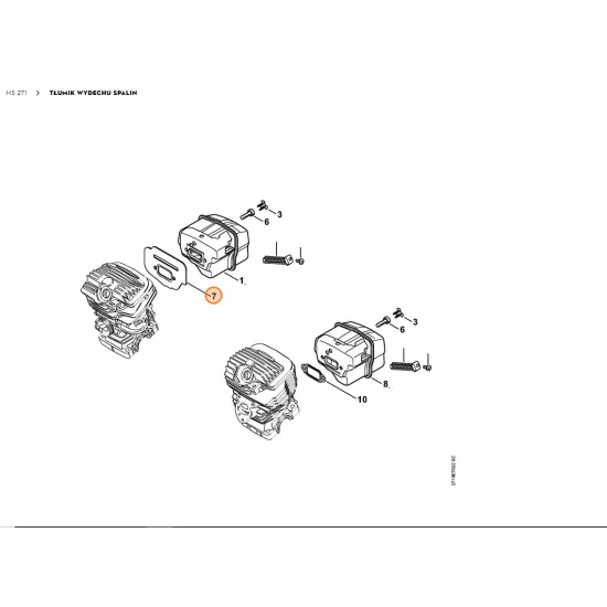 STIHL  Blaszany element chłodzący 1141 141 320