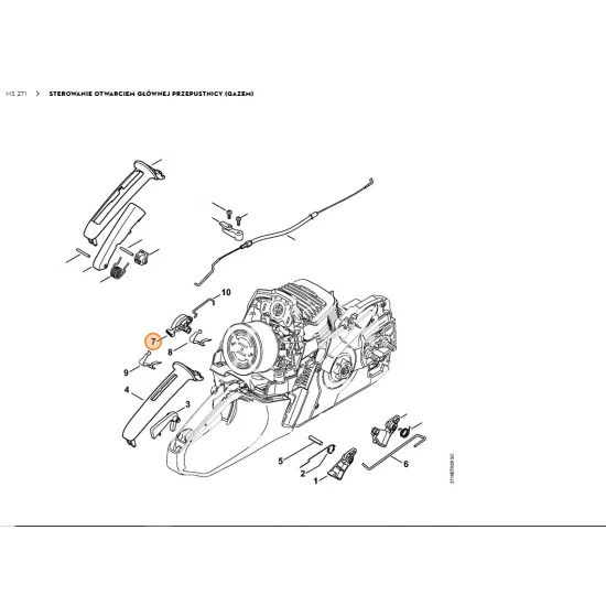 STIHL   Wałek przełącznika 1141 182 0900