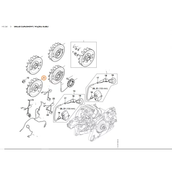 STIHL   Koło zamachowe 1141 400 1200