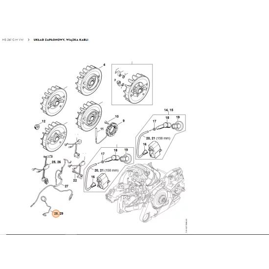 STIHL   Przewód masowy 1141 440 2202