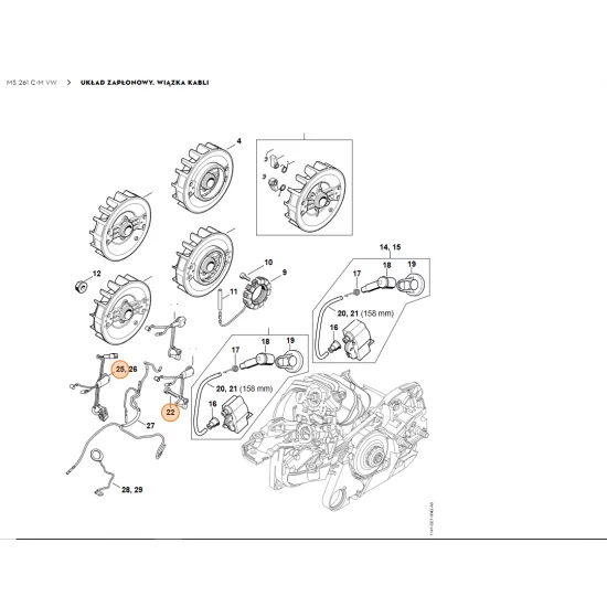 STIHL    Wiązka kabli 1141 440 3003