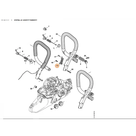 STIHL  Sprężyna AV 1141 790 8304