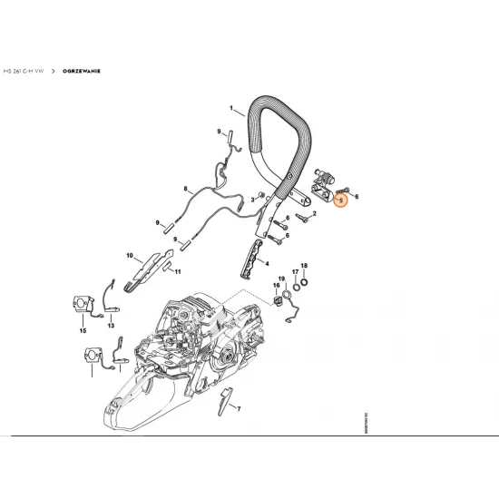 STIHL   Uchwyt rurowy - mocowanie 1141 791 1900