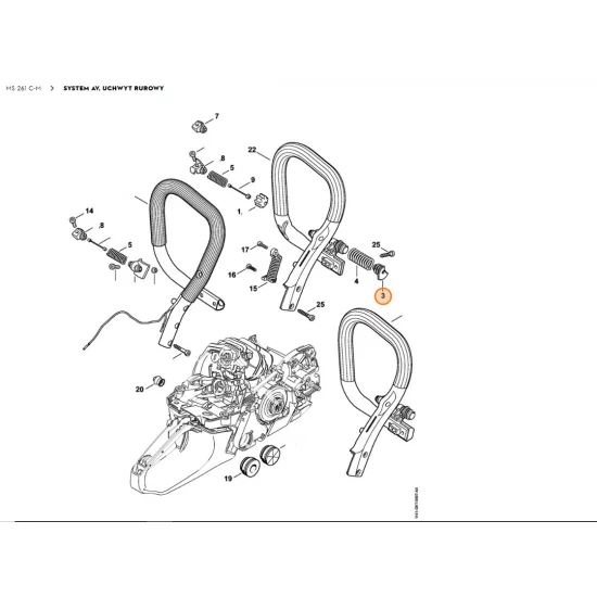 STIHL   Zatyczka antywibracyjna 1141 792 2900