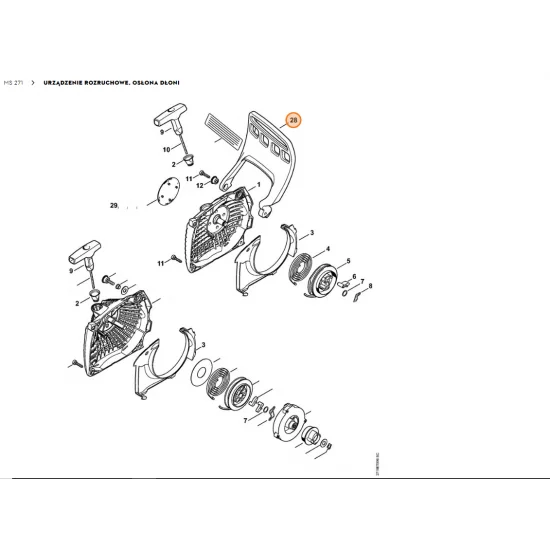 STIHL  Osłona dłoni 1141 792 9101