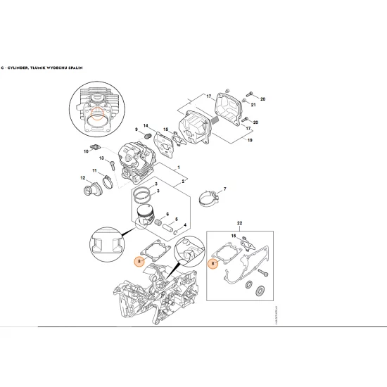 STIHL   Uszczelka cylindra 1142 029 2300