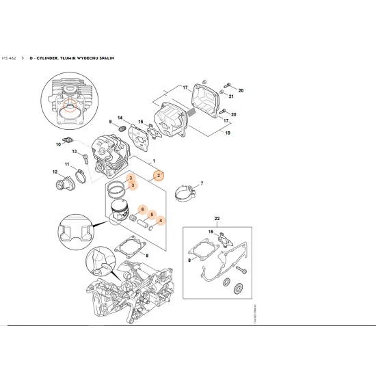 STIHL   Tłok Ø 52 mm 1142 030 2006