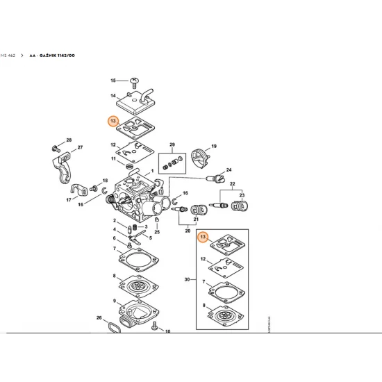 STIHL  Uszczelka pompy 1142 129 0900