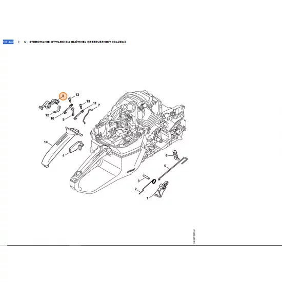 STIHL    Wałek przełącznika 1142 180 0900