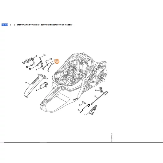 STIHL   Cięgno sterowania układem rozruchowym 1142 185 1900