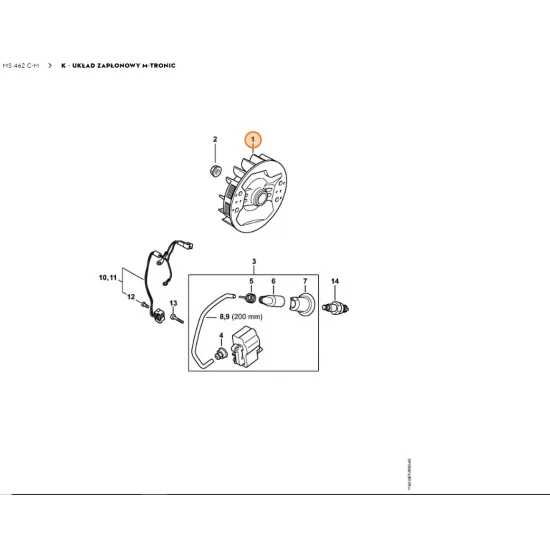 STIHL   Koło zamachowe 1142 400 1200