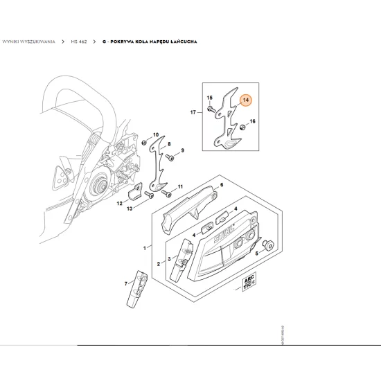 STIHL  Przypora szponowa 1142 664 0501