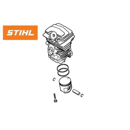 Stihl cylinder z tłokiem i pierścieniami 41,5mm MS 231 MS 231 C -BE