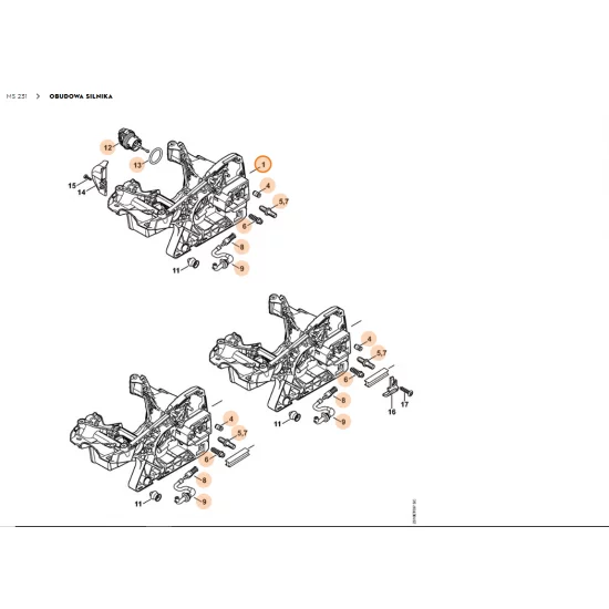 STIHL   Obudowa silnika 1143 020 3023