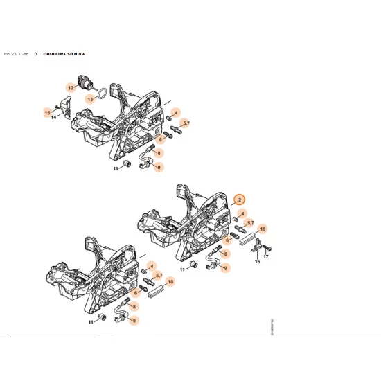 STIHL   Obudowa silnika 1143 020 3025