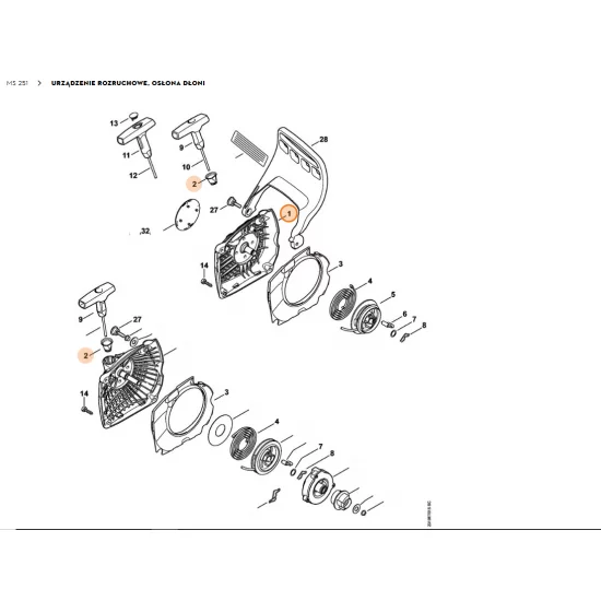 STIHL   Obudowa wentylatora 1143 080 1803