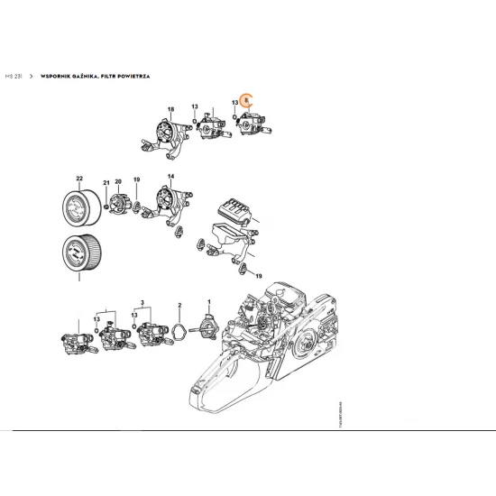 STIHL   Gaźnik WTF-2A 1143 120 0601