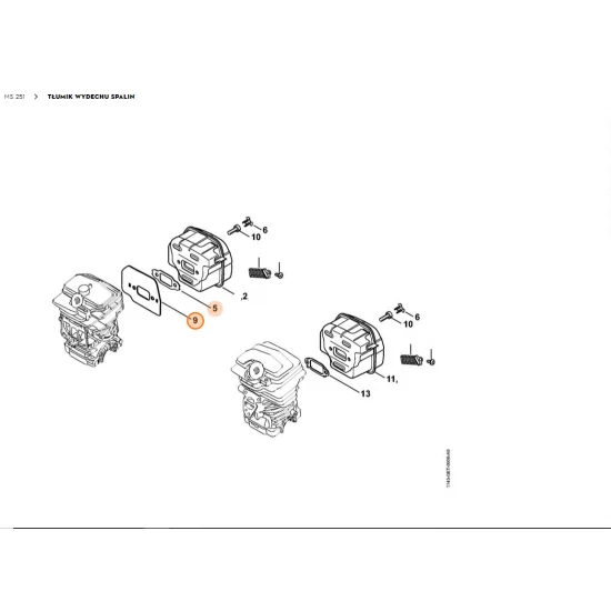 STIHL   Blaszany element chłodzący 1143 140 0401