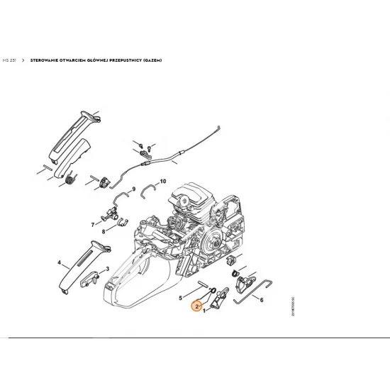 STIHL   Sprężyna ramieniowa 1143 182 4500