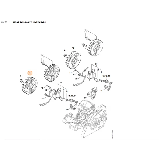 STIHL   Koło zamachowe 1143 400 1203