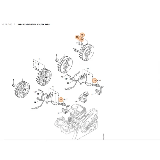 STIHL   Koło zamachowe 1143 400 1233