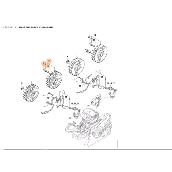 STIHL   Koło zamachowe 1143 400 1235