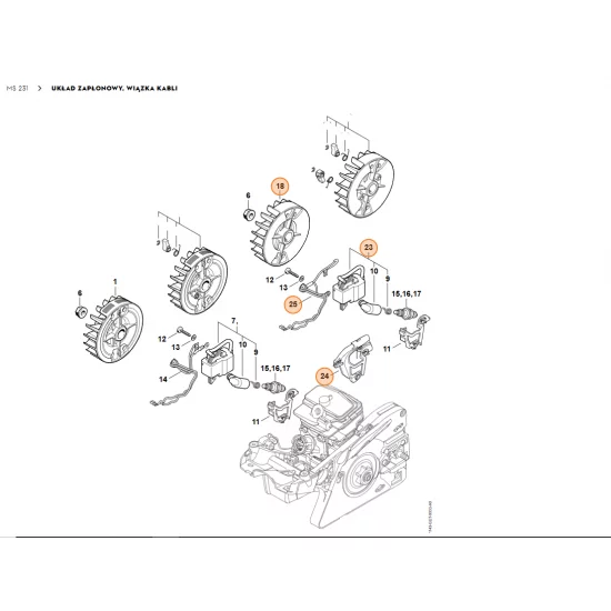 STIHL   Wiązka kabli 1143 440 3001