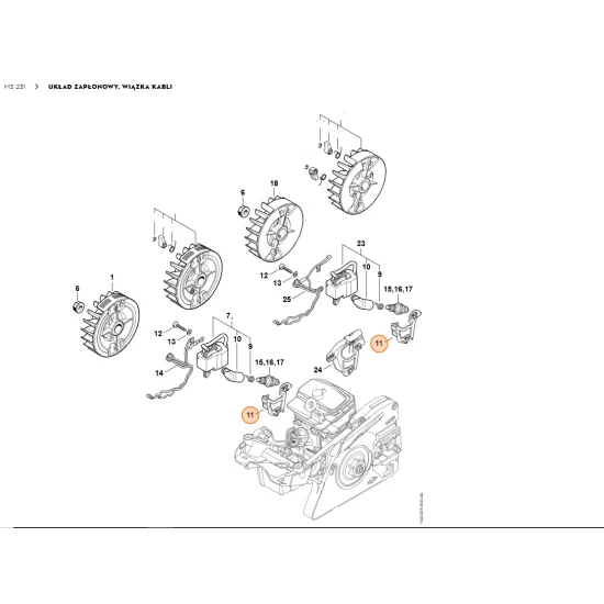 STIHL   Mocowanie kabla 1143 440 3503