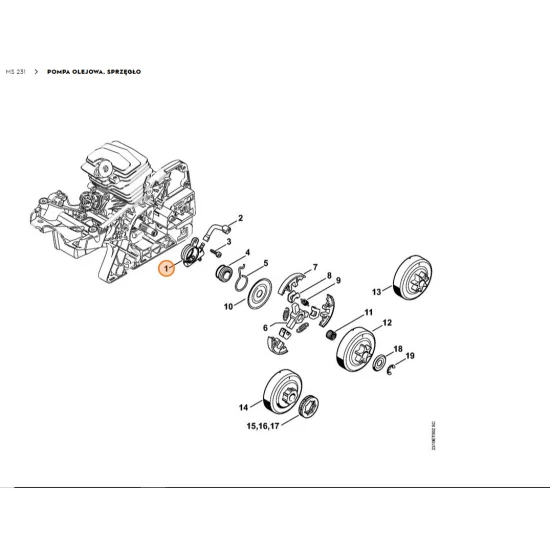 STIHL   Pompa olejowa 1143 640 3201