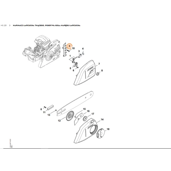 STIHL  Przypora szponowa 1143 664 0500