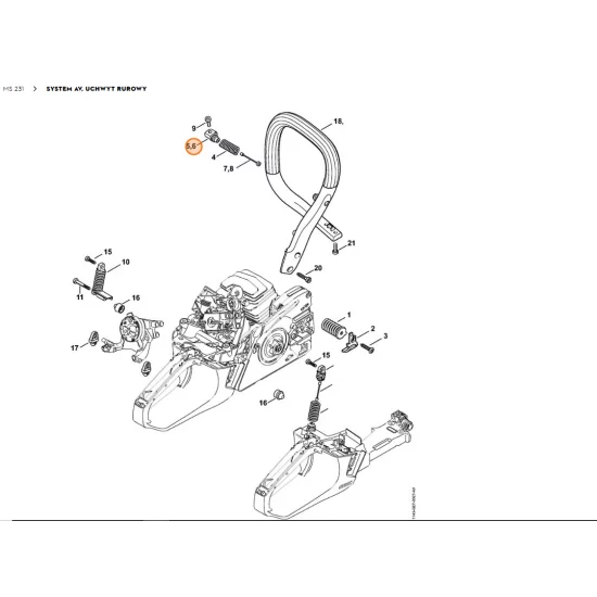 STIHL   Zatyczka antywibracyjna 1143 792 2902