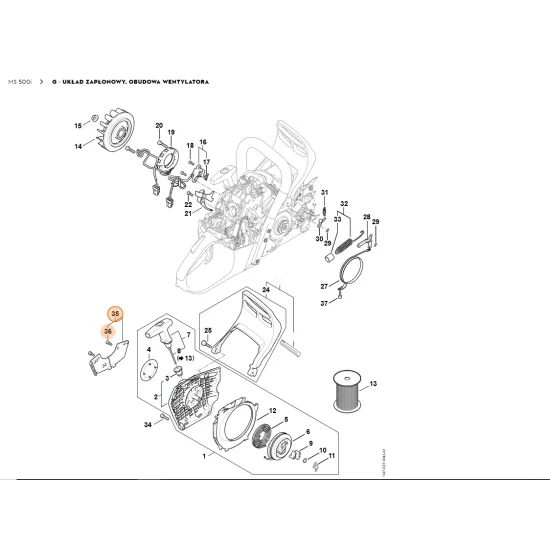 STIHL   Płyta osłonowa 1147 080 7501