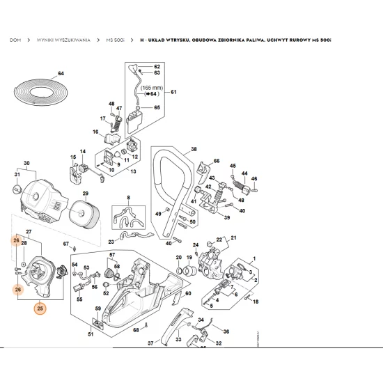 STIHL  Obudowa przepustnicy 1147 120 6901