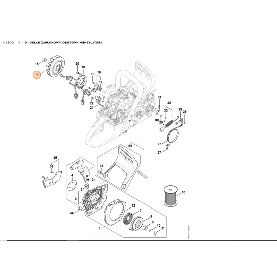 STIHL  Koło zamachowe 1147 400 1201