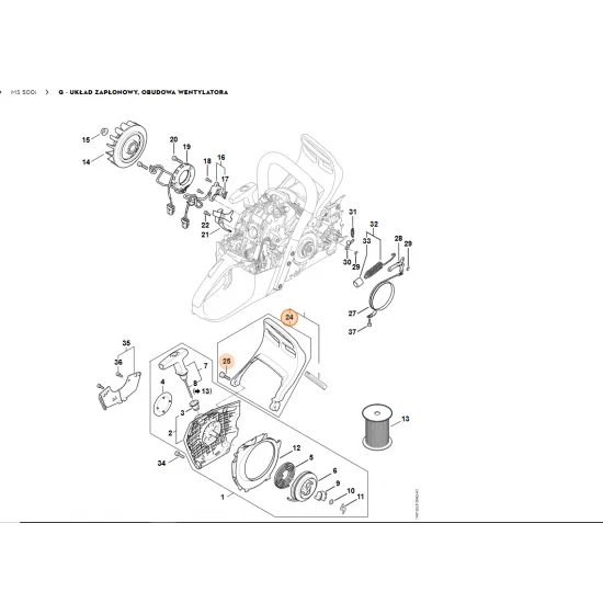 STIHL   Osłona dłoni 1147 790 9100