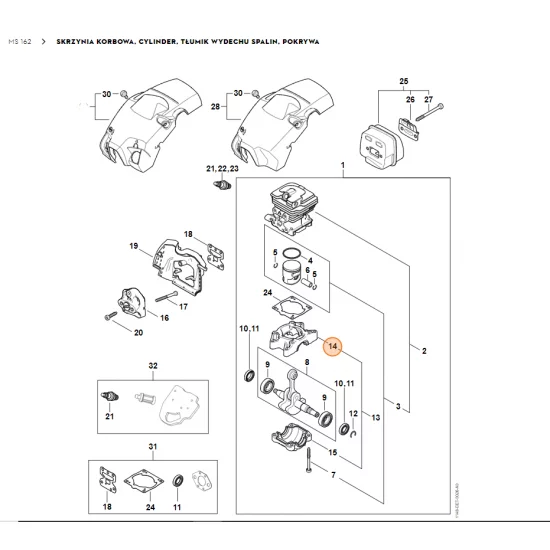 STIHL   Skrzynia korbowa 1148 021 0300