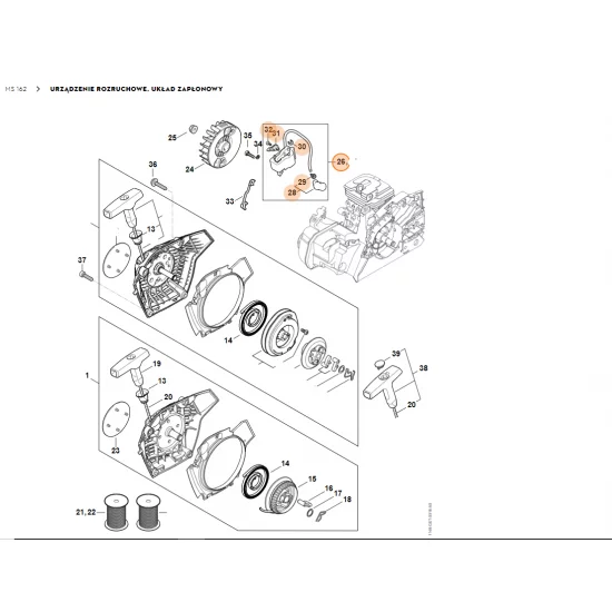 STIHL   Moduł zapłonowy 1148 400 1303