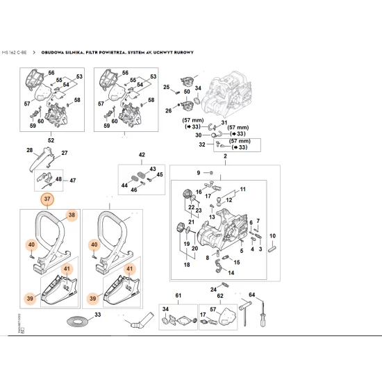 STIHL   Korpus rękojeści 1148 790 1001