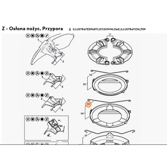 STIHL   Ramię napinacza 4119 792 4305