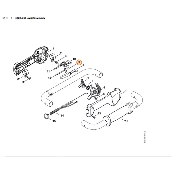 STIHL  Sprężyna ramieniowa 4128 182 4501