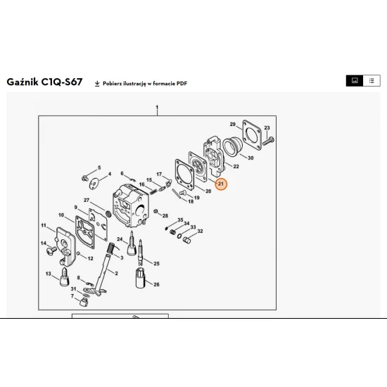 STIHL   Membrana sterująca 4129 121 4700