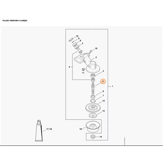 STIHL  walek odbioru napędu 4130 642 0601