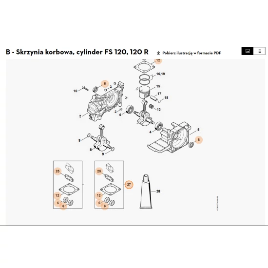 ANDREAS STIHLAG&CoKG   Zestaw uszczelek 4134 007 1050