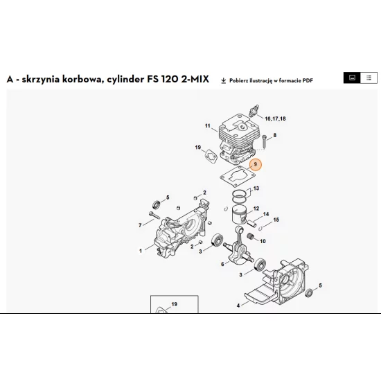 ANDREAS STIHLAG&CoKG  Uszczelka cylindra 4134 029 2301