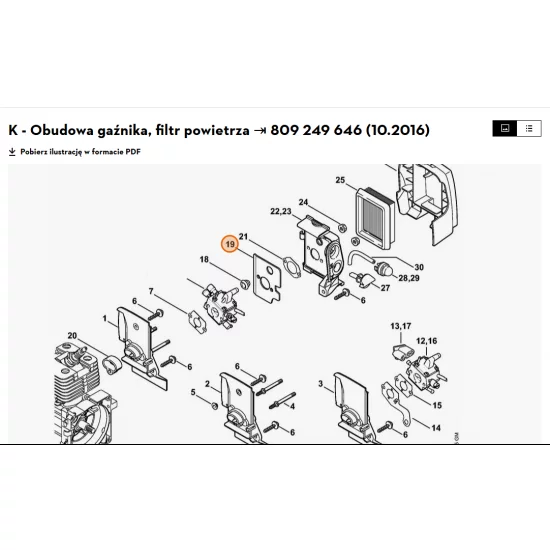 ANDREAS STIHLAG&CoKG   Reflektujący element blaszany 4134 122 1801