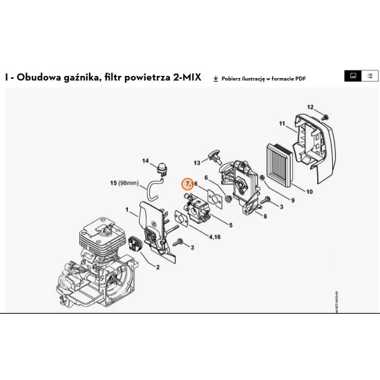 STIHL Uszczelka 4134 129 0904